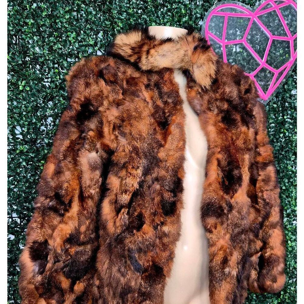 Vintage patchwork fur coat - Picture 2 of 6